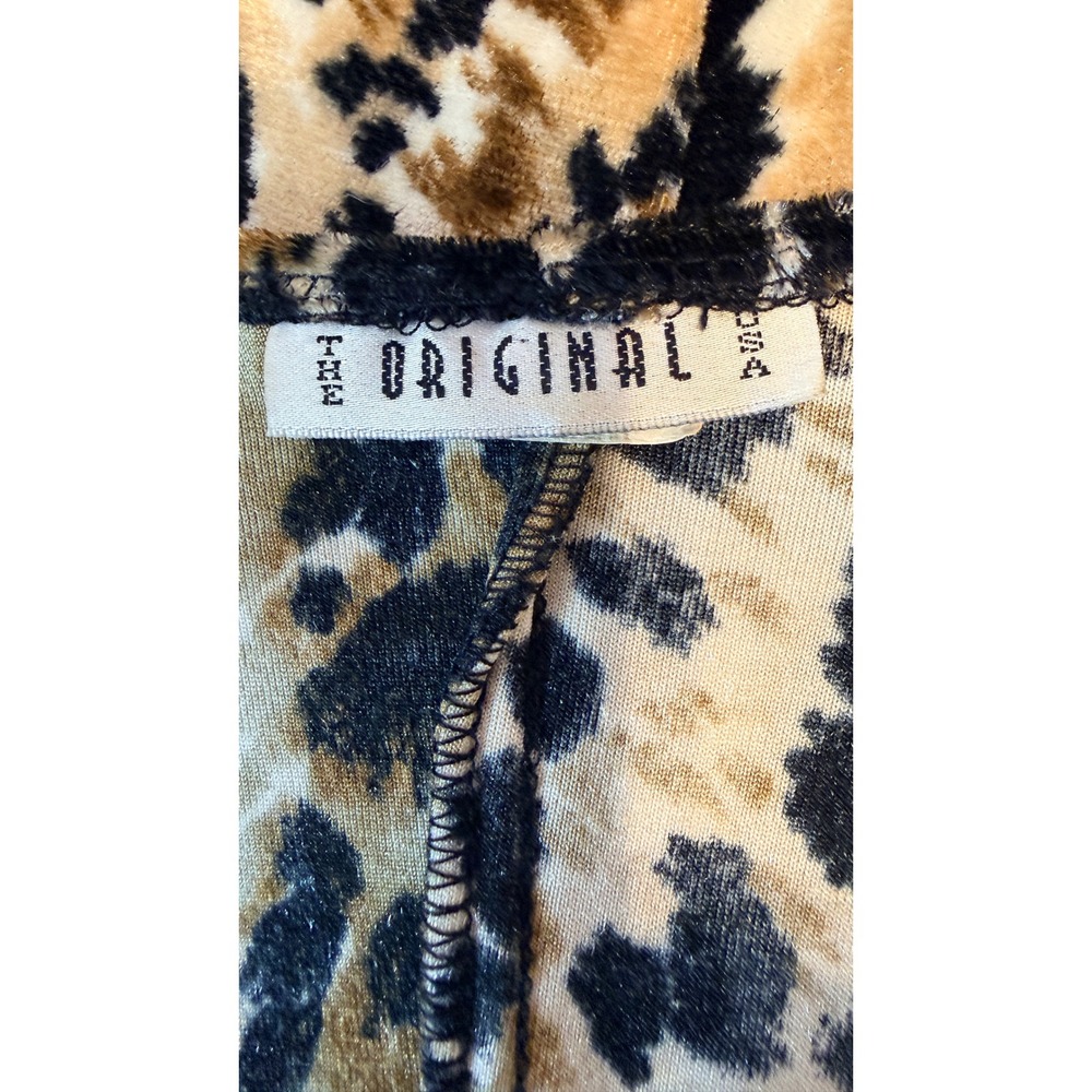 Mob Wife Indie Sleaze The Original USA Leopard Print Velvet Mini Dress Small - Picture 2 of 11